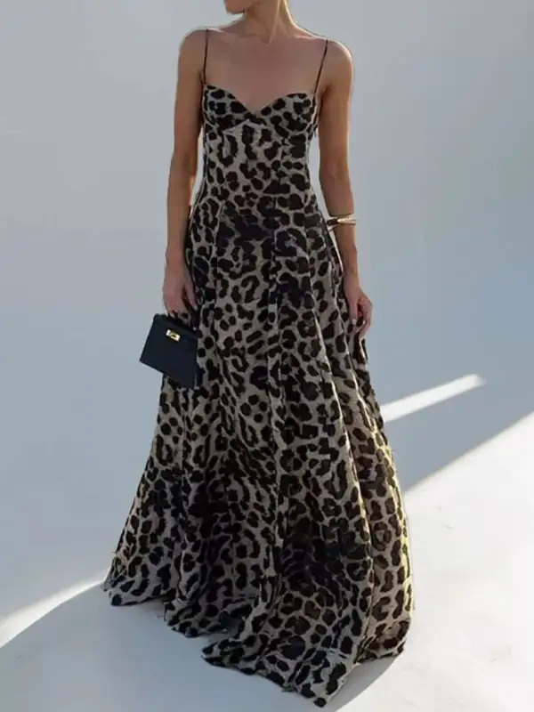 Animal Print Maxi Dress
