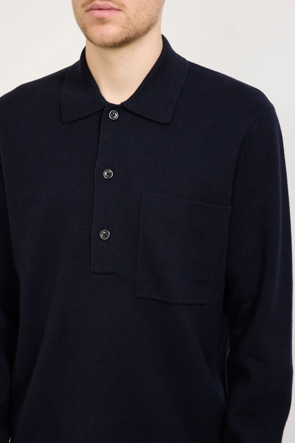 Cotton Polo Dark Navy