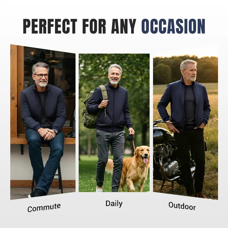 🔥 Winter Essential – 50% OFF Today! | Men's Zip-Up Warm Jacket All-Weather Protection