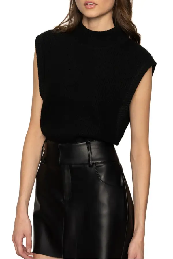 Ribbed Sleeveless Relaxed Sweater