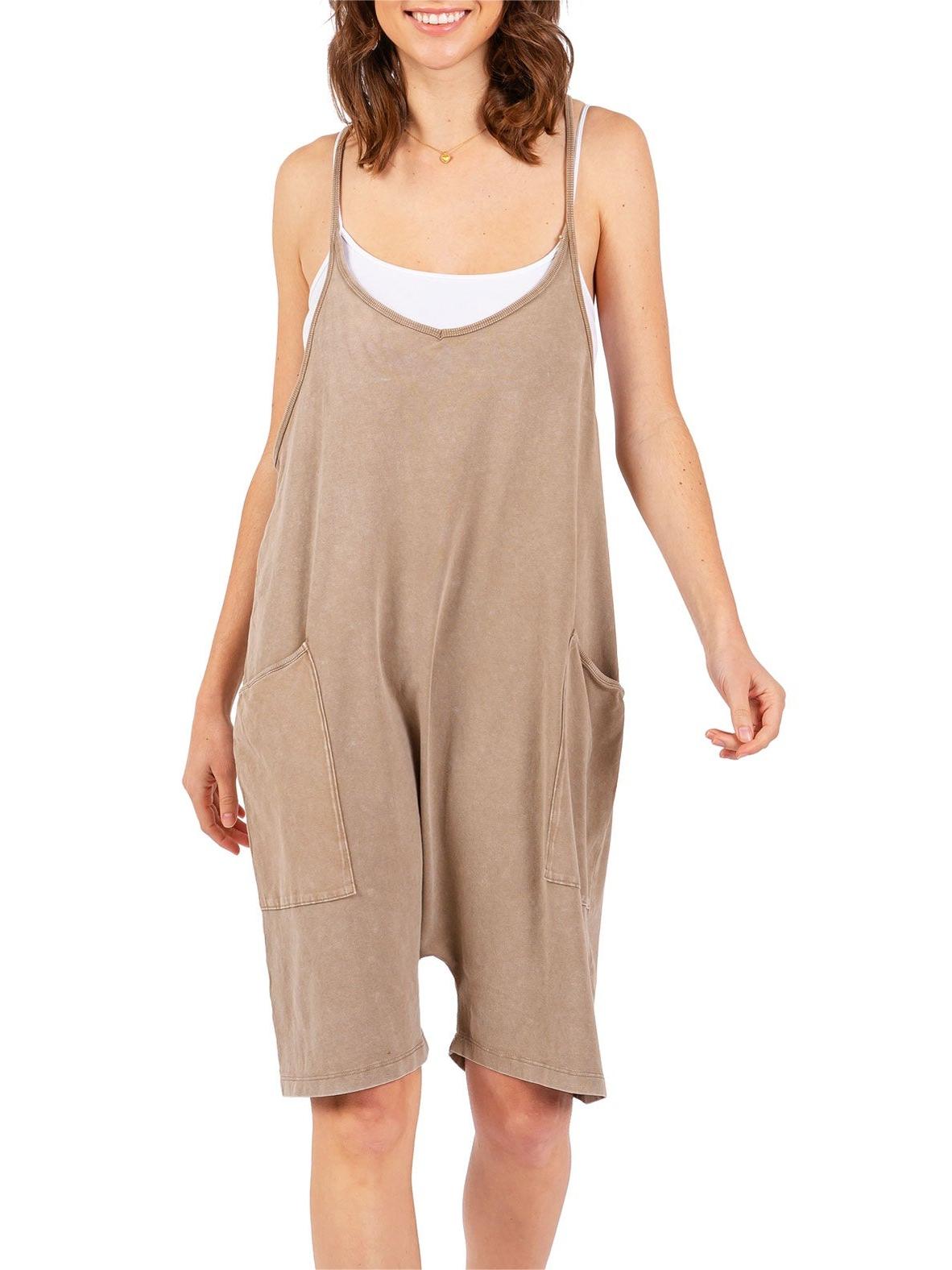 Black Strappy Casual Romper