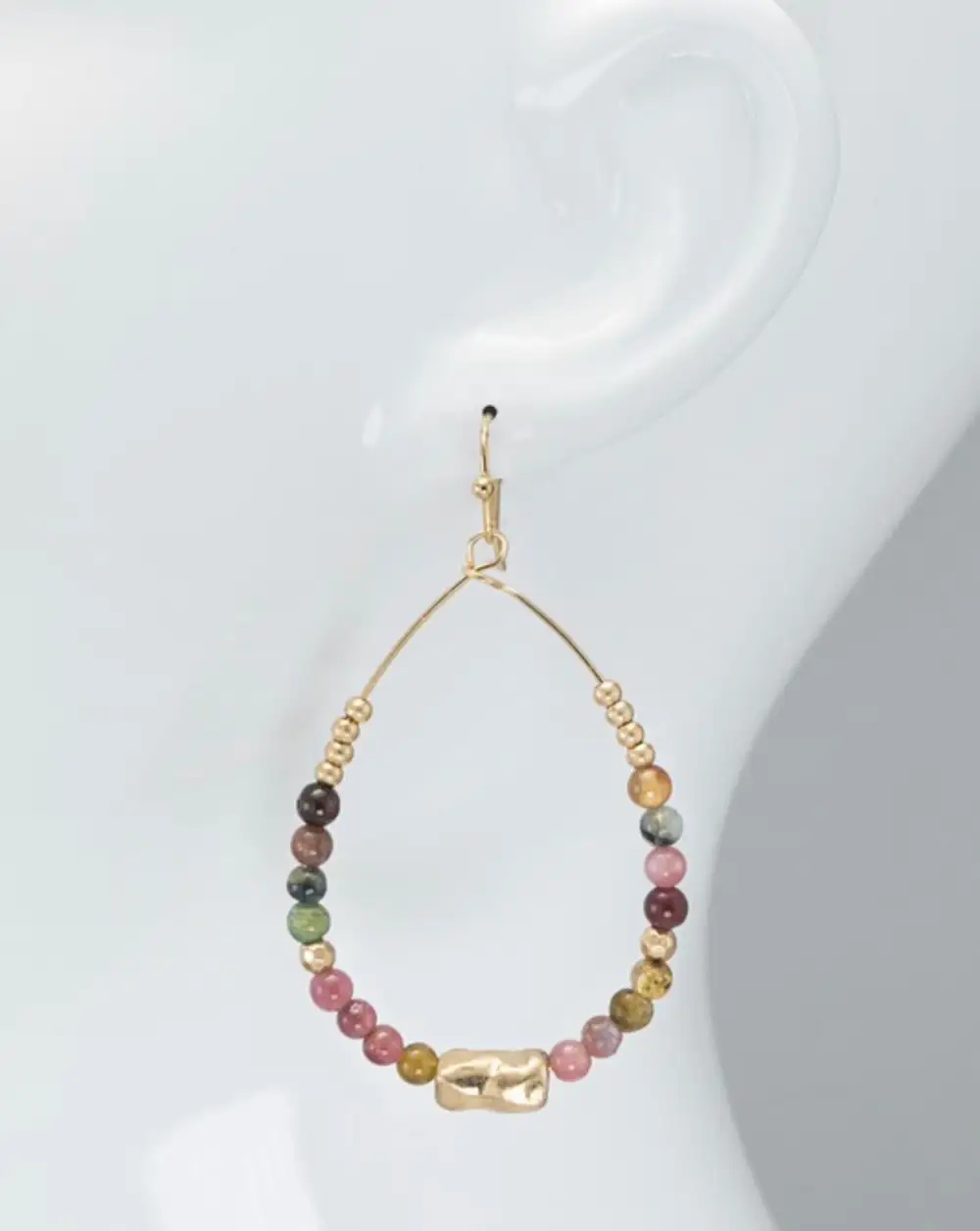 Beaded Hoops Fashion Earrings