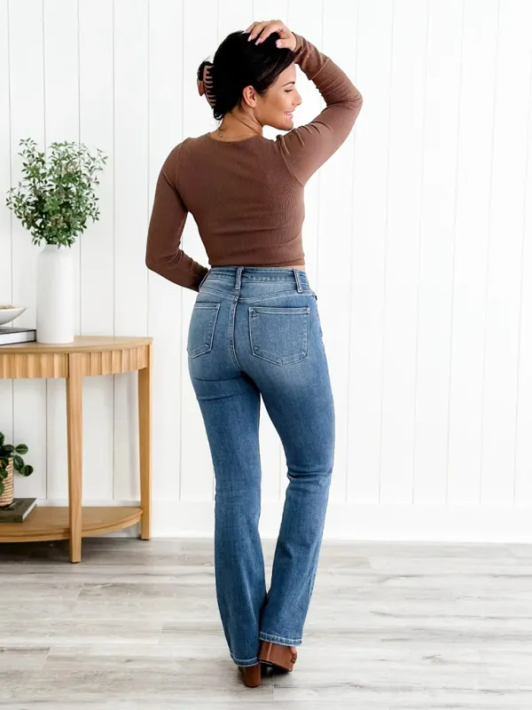 Clean Layered Denim Jeans