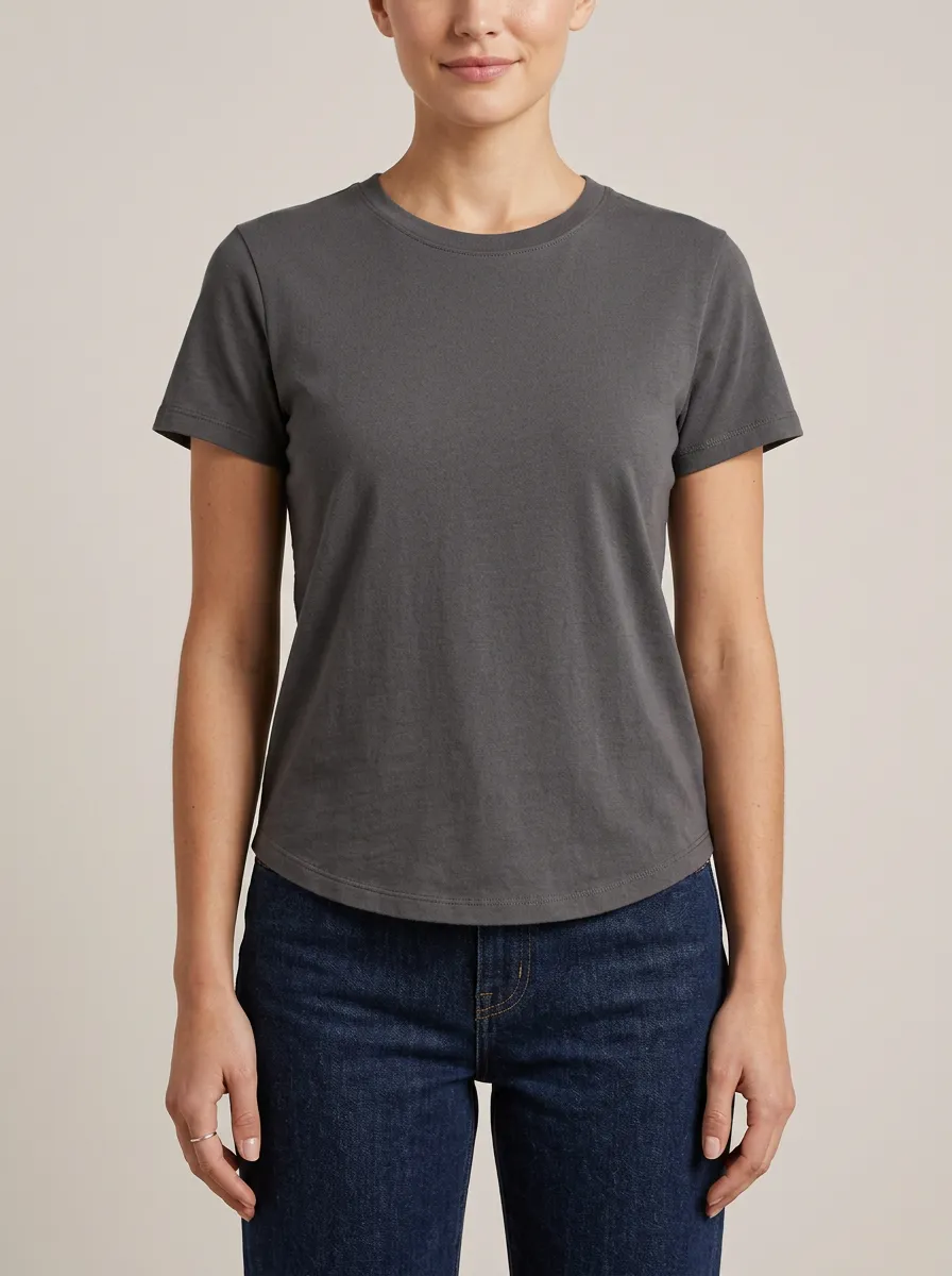 Versatile Women's Cotton Crew Neck T-Shirt
