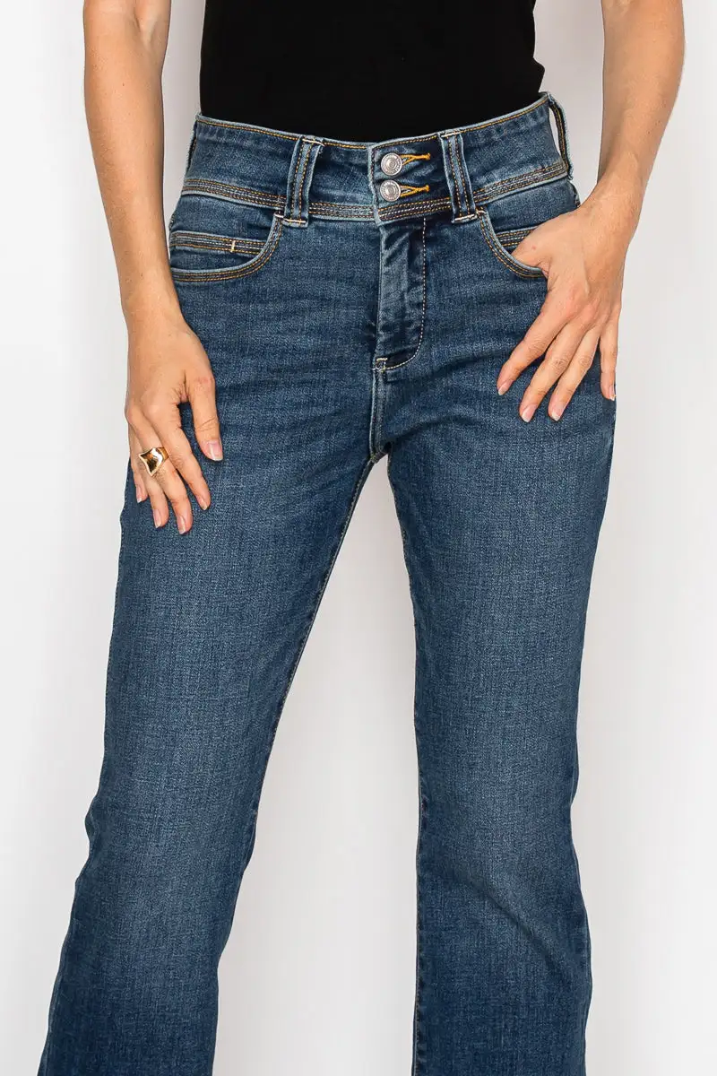 Weekend High Rise Bootcut Stretch Denim Jeans