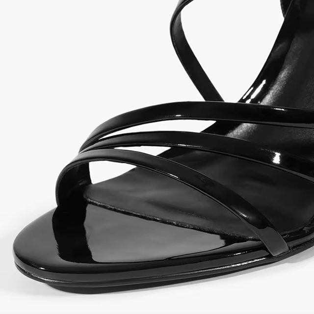 Noirena Patent Stiletto Sandals