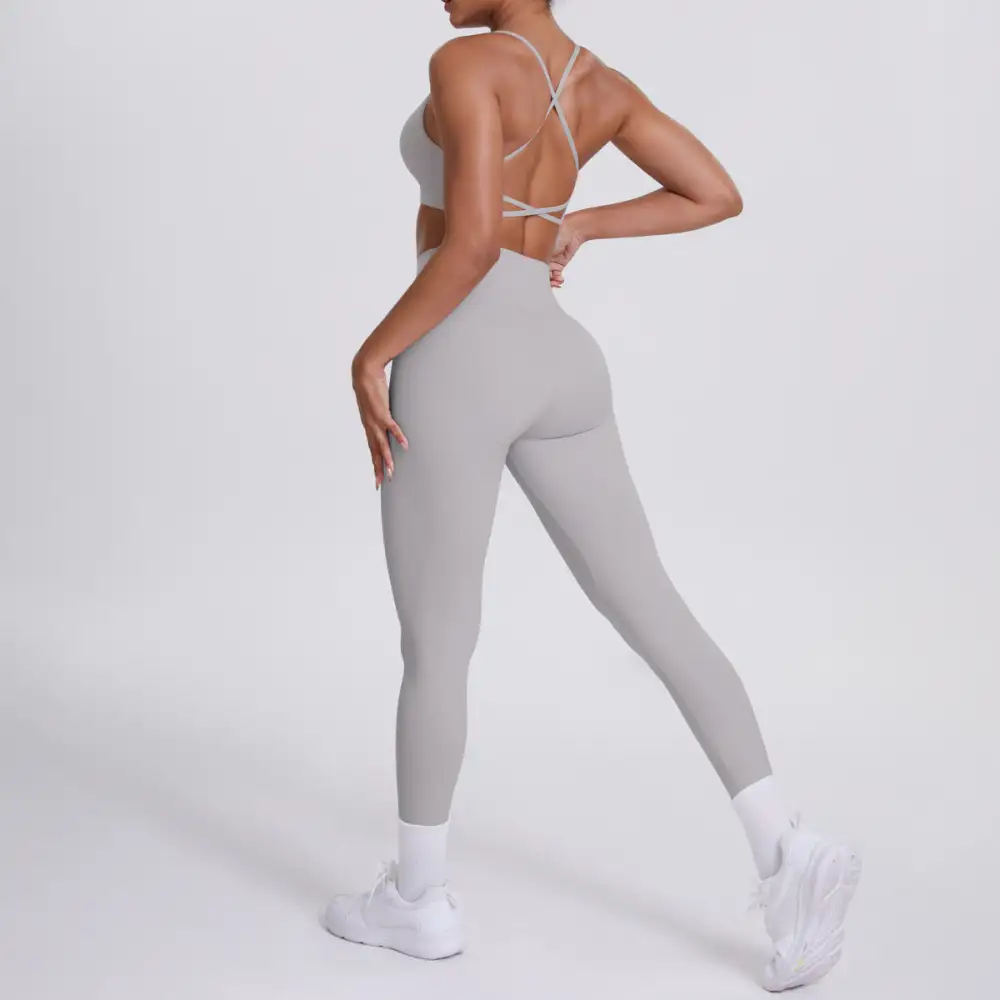 Quick-Dry Backless Two-Piece Activewear Active Set