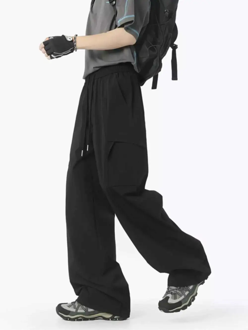 Everyday Drawstring Wide Leg Pants
