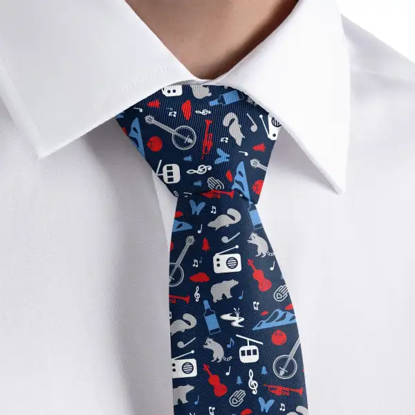 Timeless Heritage Emblem Detail Necktie