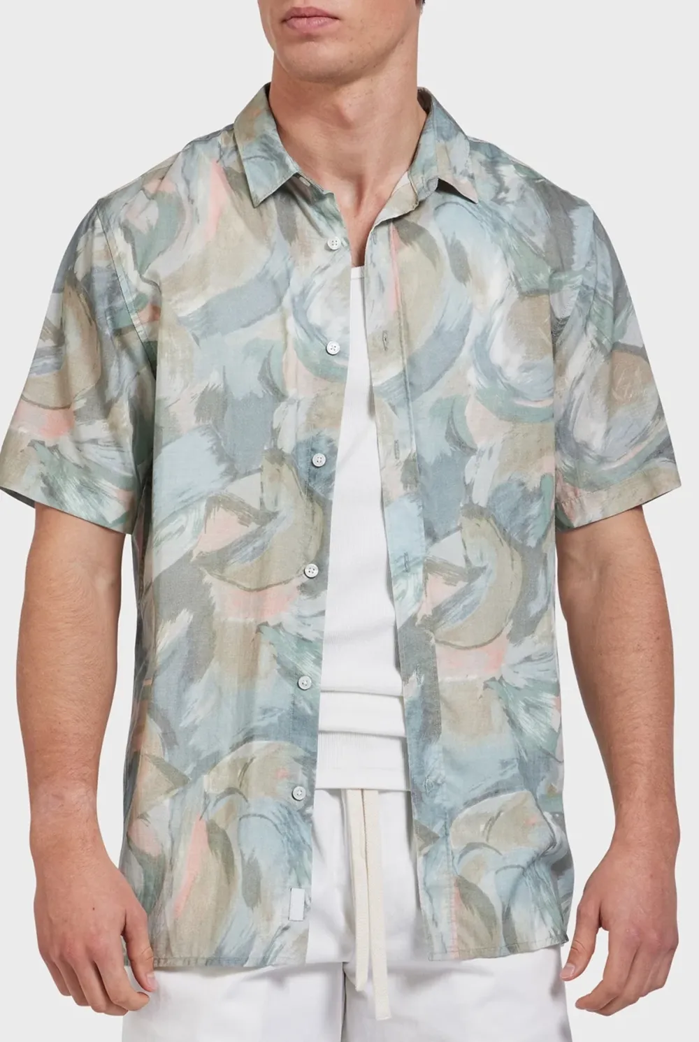 Floral Print Short Sleeve Shirt