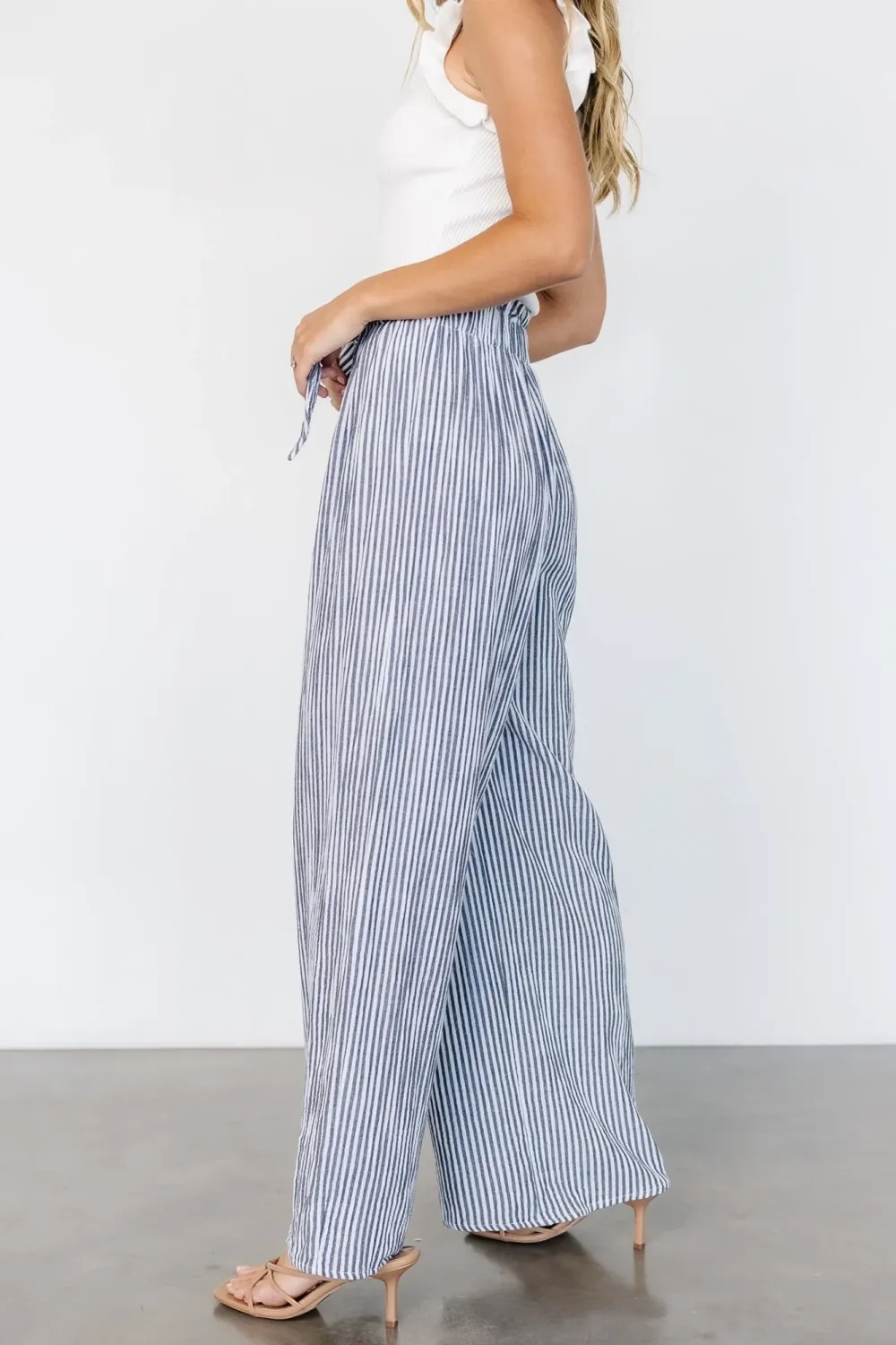 Daily Versatile Striped Loose Pants