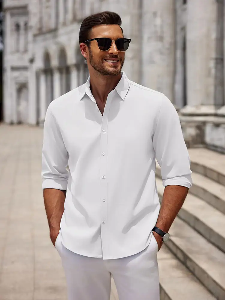 Casual Button Down Dress Shirt