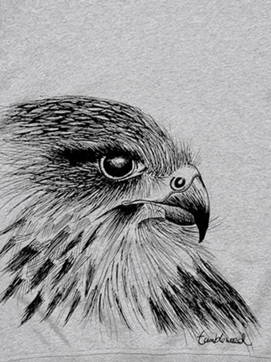 Simple Falcon Art Pattern Stylish Casual Sportswear Shirt