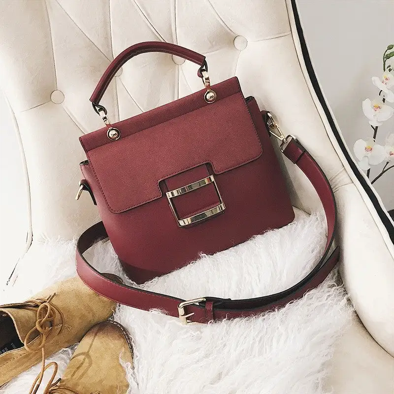 Plain Wide Shoulder Strap Crossbody Bag