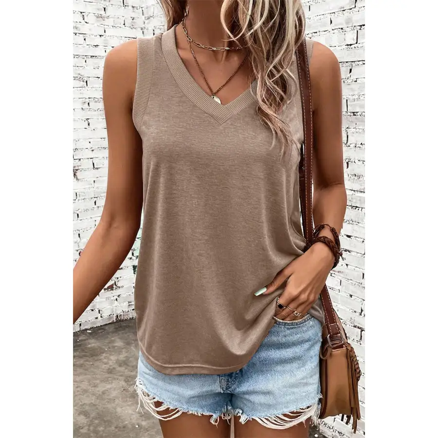 Wide-Strap Tank Top