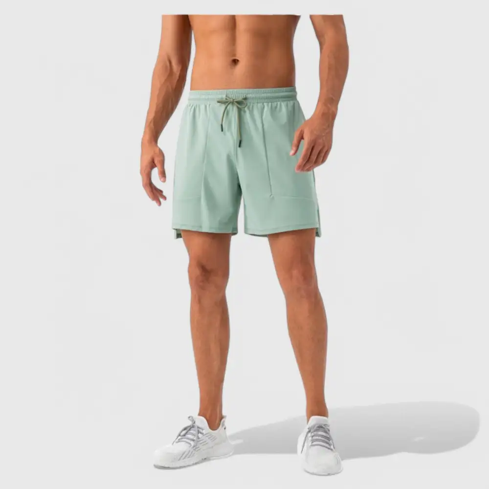 Drawstring Elastic-Waist Quick-Dry Lightweight Men's Athletic Shorts