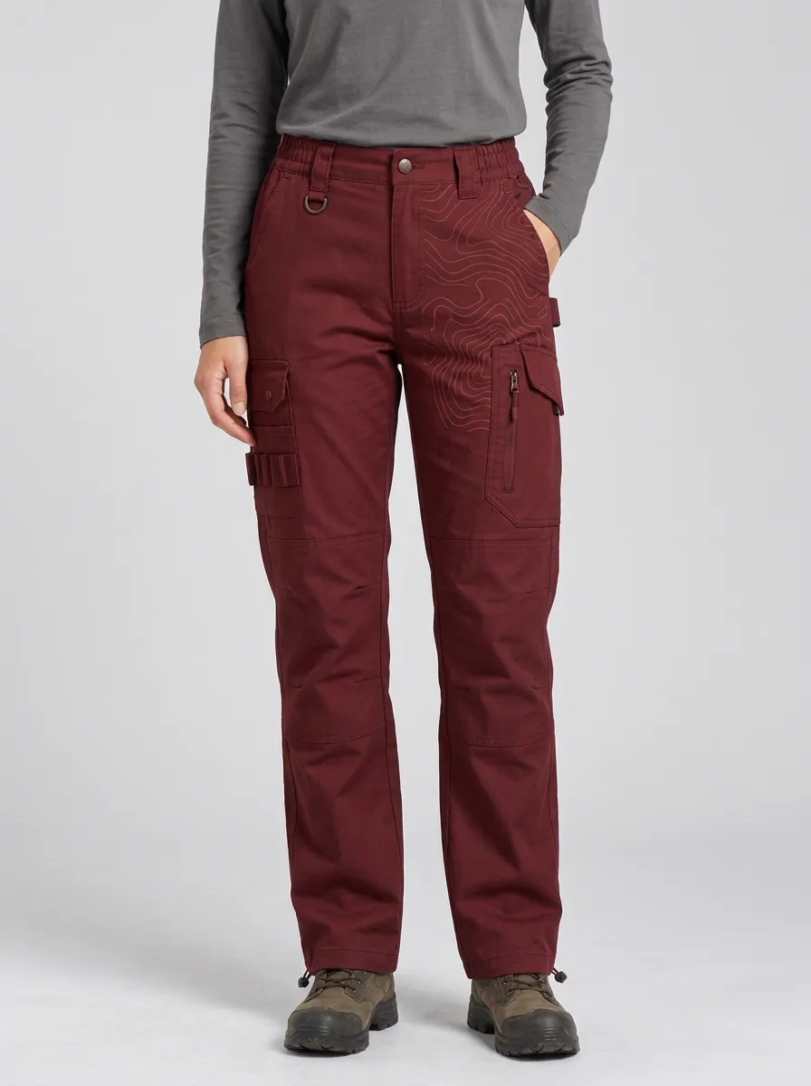 Unisex Cross-Terrain Topographic Map Tactical Work Pants