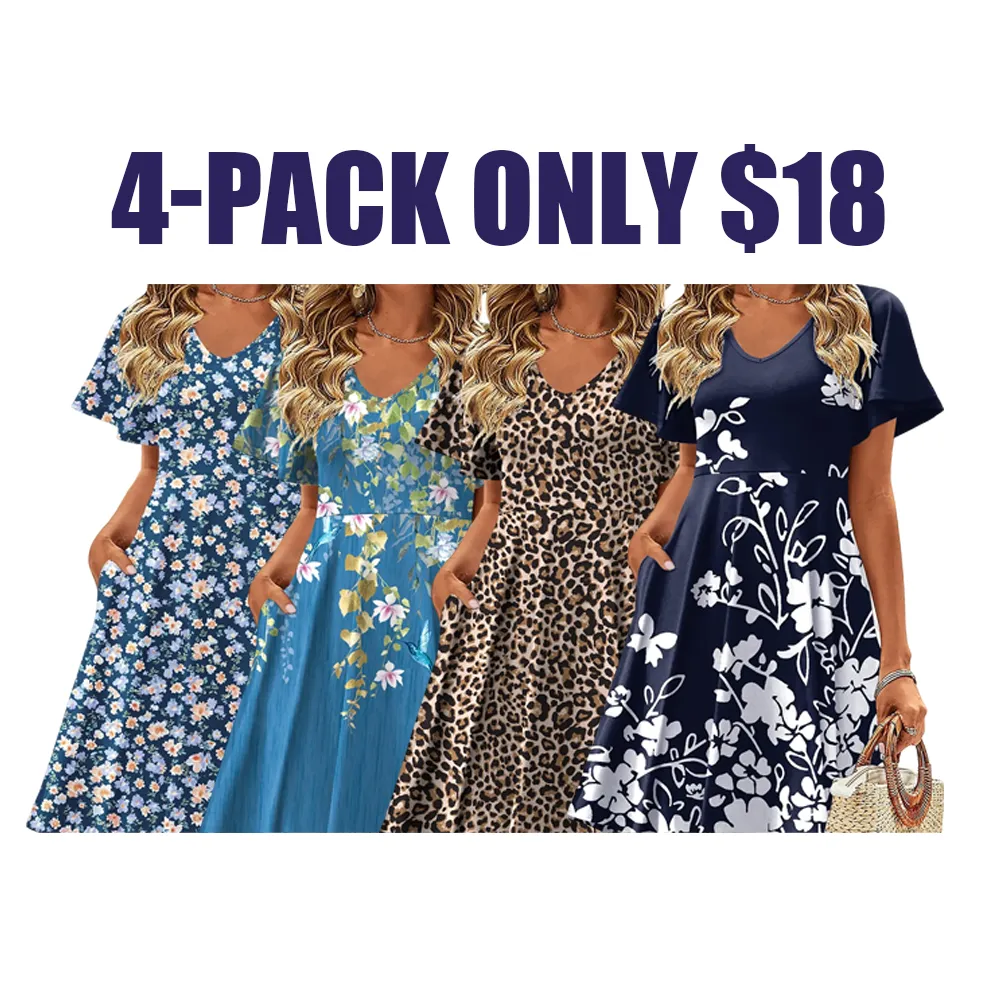Women's Summer Dresses-🔥12-Pack - All Colors Included