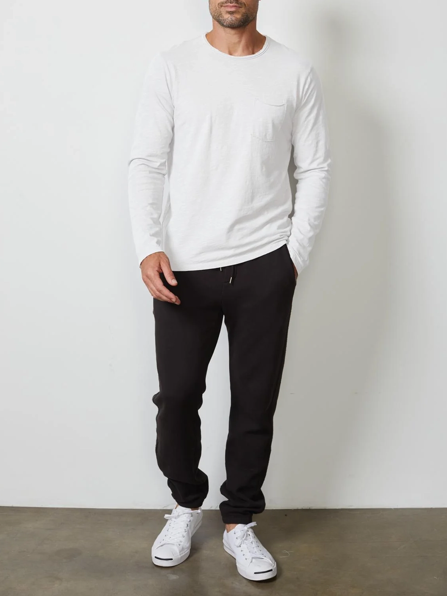 Men's Fashion Cotton Round Neck Long Sleeve T-Shirt