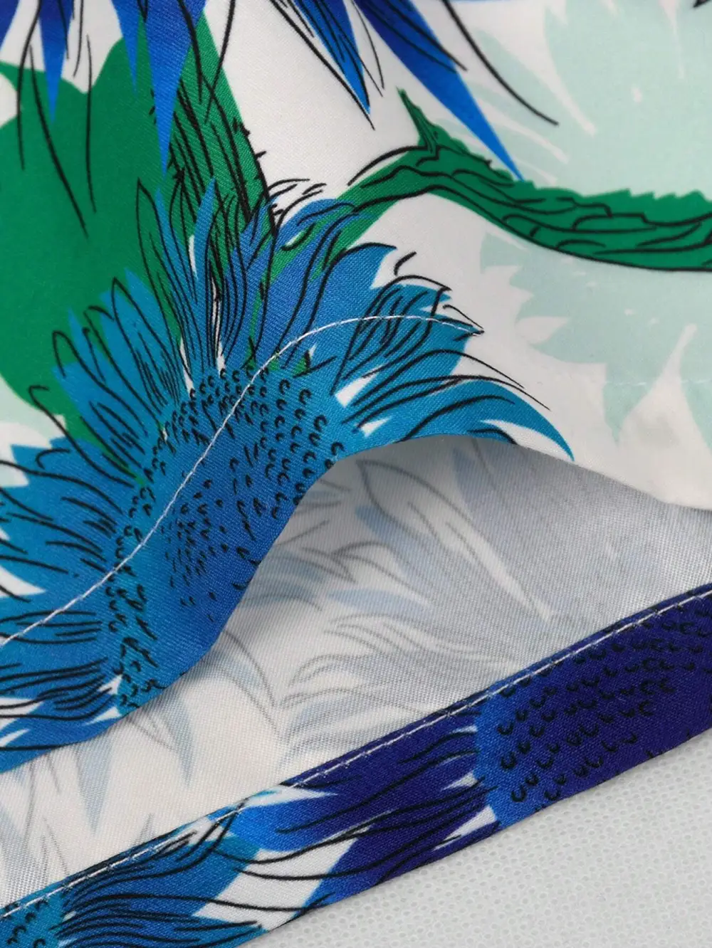 Men's Sunflower Print Swim Trunks