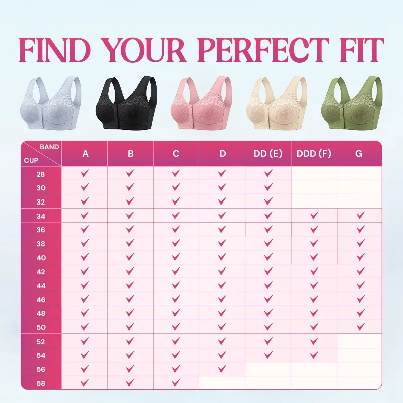🔥Last Day💥Front Closure Breathable Cotton Lifting Bra for Seniors🔥8-Pack Only $24