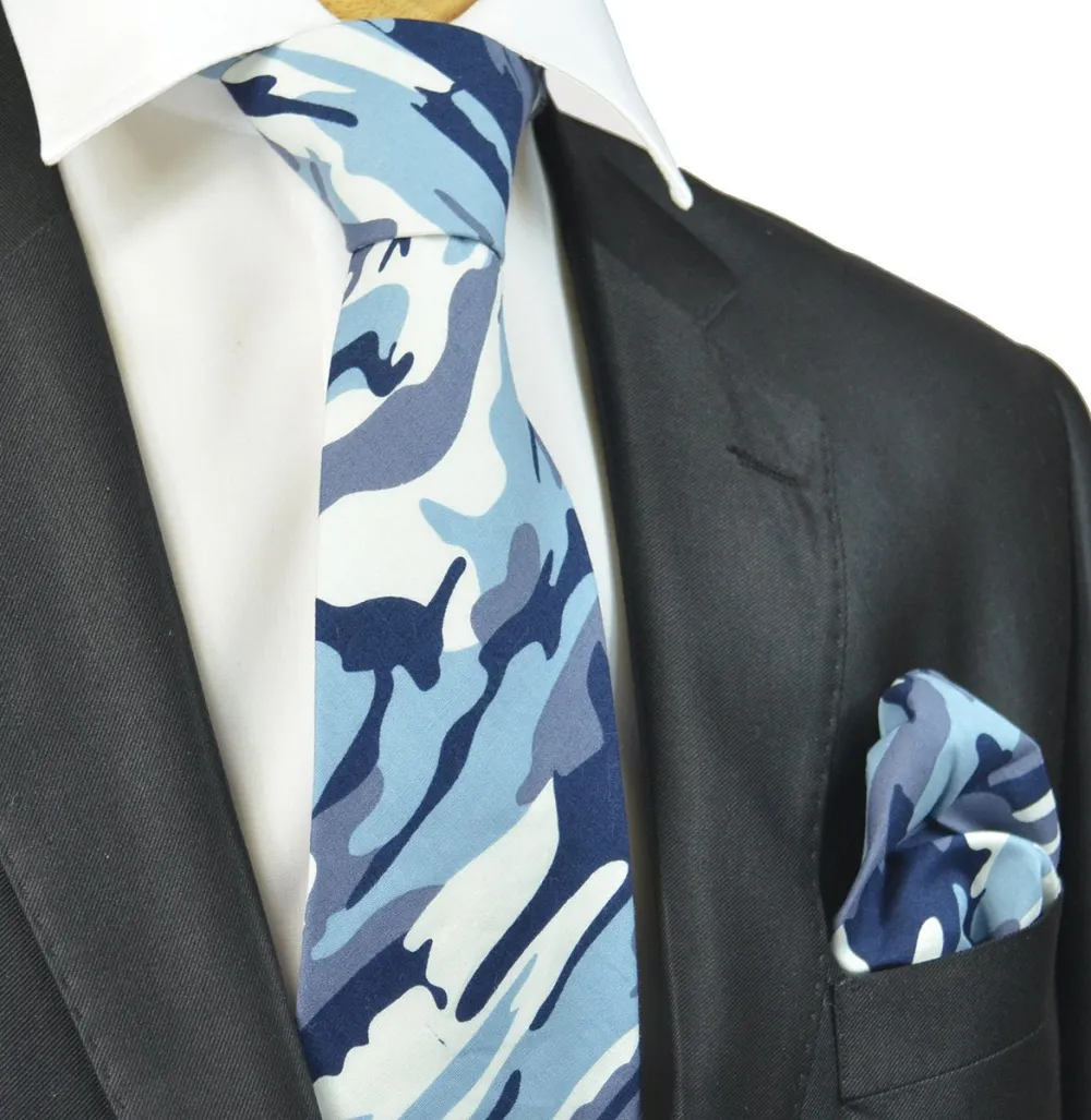 Versatile Cotton Classic Men's Necktie With Pocket Square