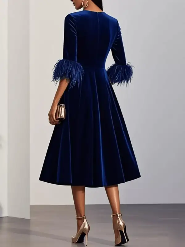 Velvet Midi Dress