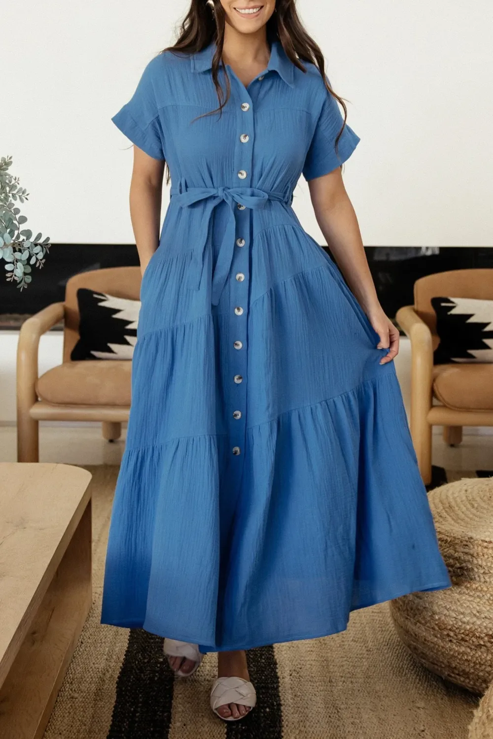 Universal Commuting Lace High-Waisted Dress