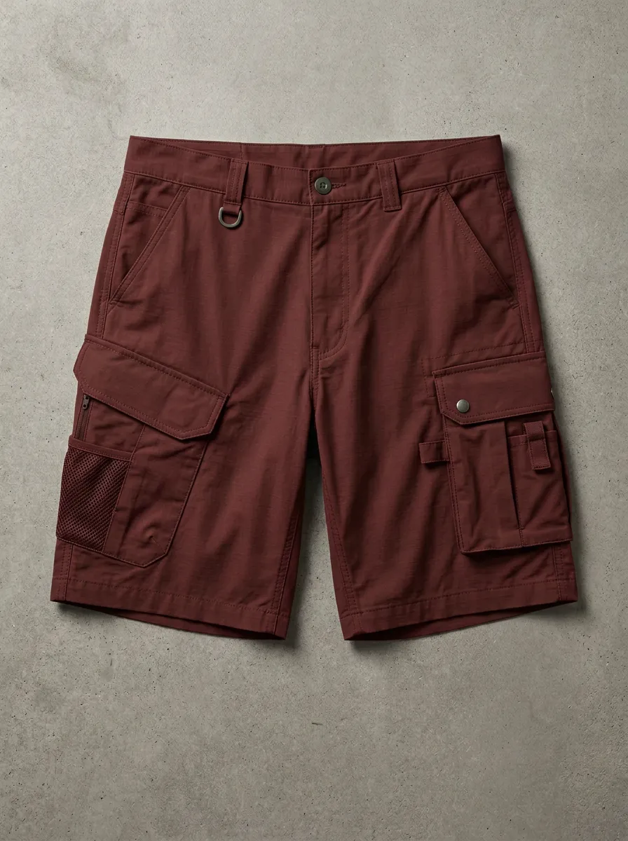 Men's Tactical Outdoor Olive Green Multi-Pocket Cargo Shorts