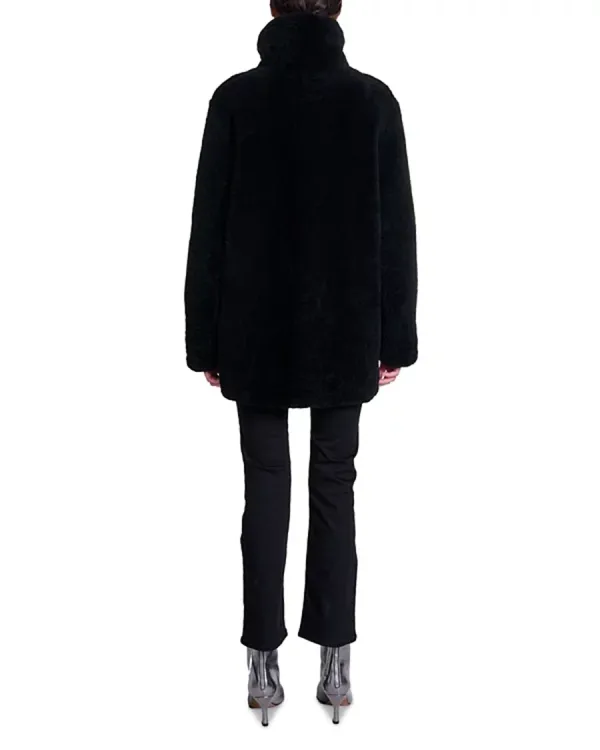 Black Reversible Shearling Jacket