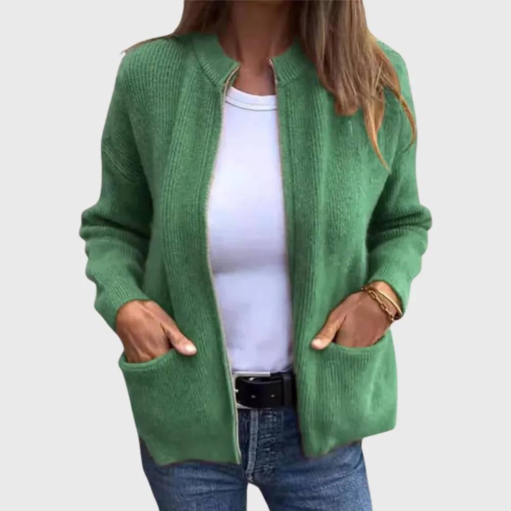 Zip Front Everyday Cardigan