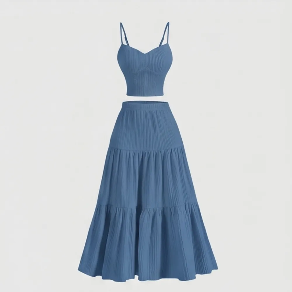 Tiered Maxi Skirt Set
