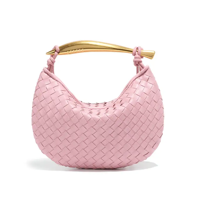 Handwoven Solid Dumpling Bag Casual Tote