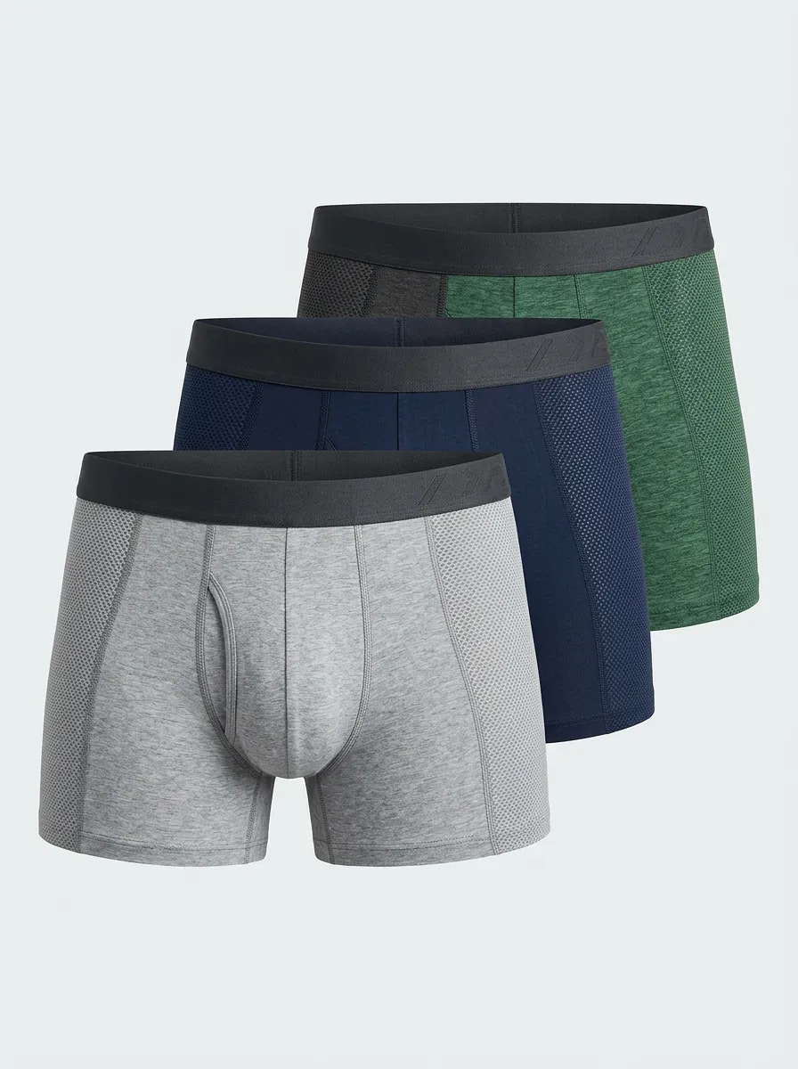 Classic Detail Men' Four Pack Boxer Briefs