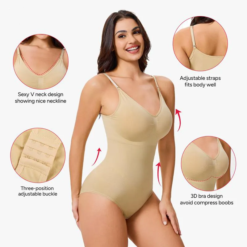 Women's Seamless Vneck Shapewear