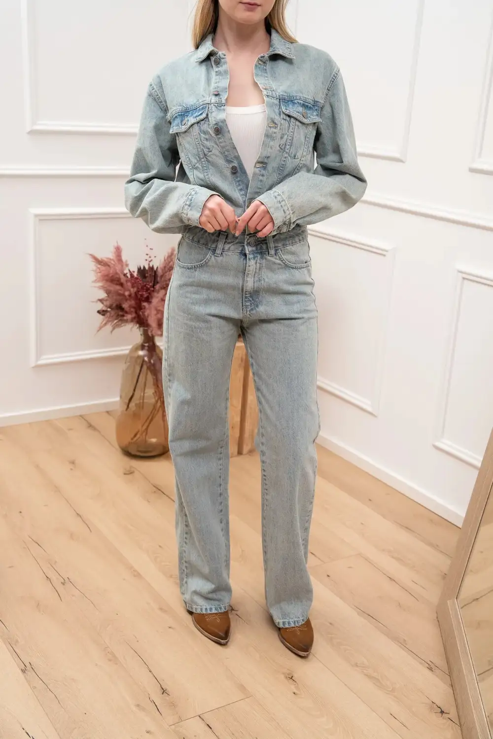 Maxi Button Front Jumpsuit