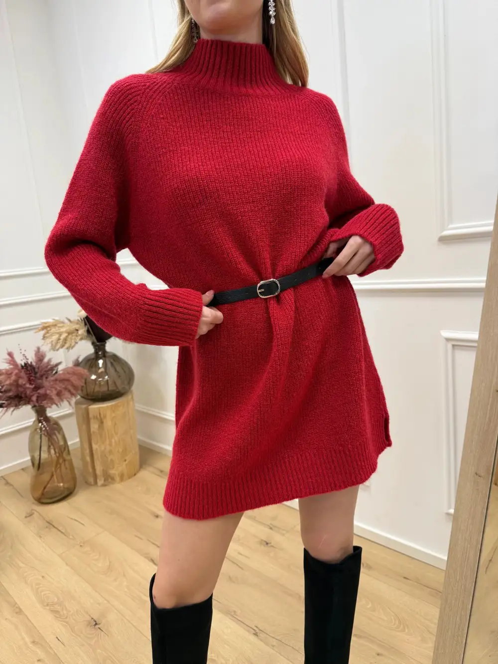 Comfort Easy Drape Mini Dress