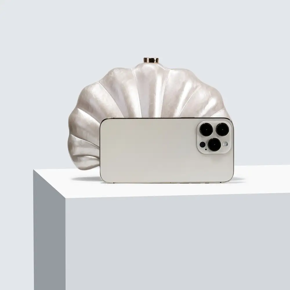 Curved Clutch Bag