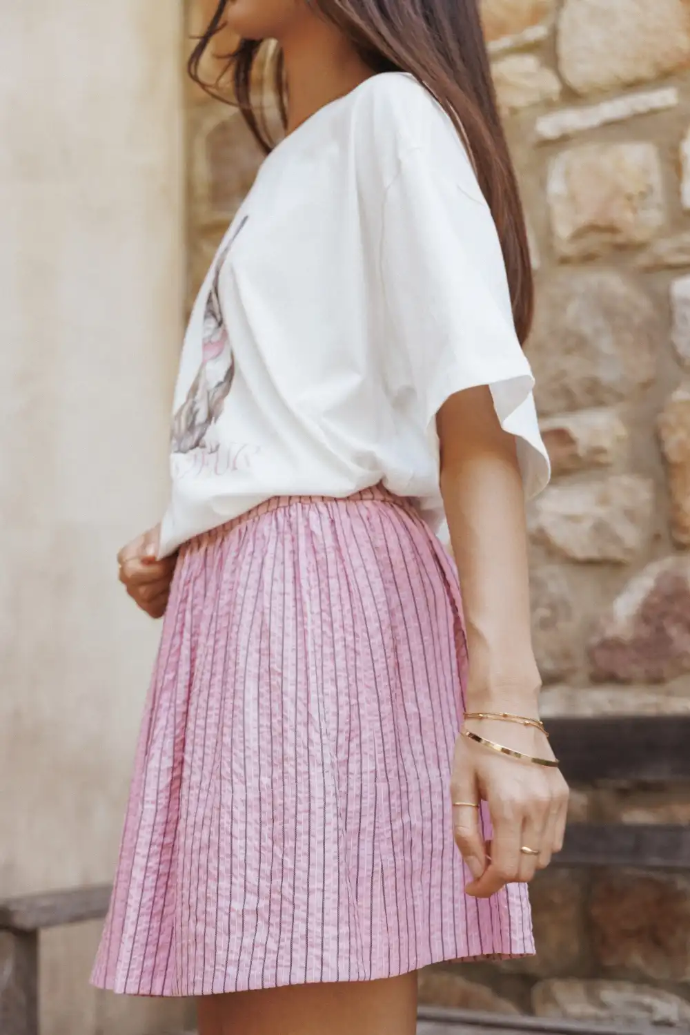 Striped Mini Skirt