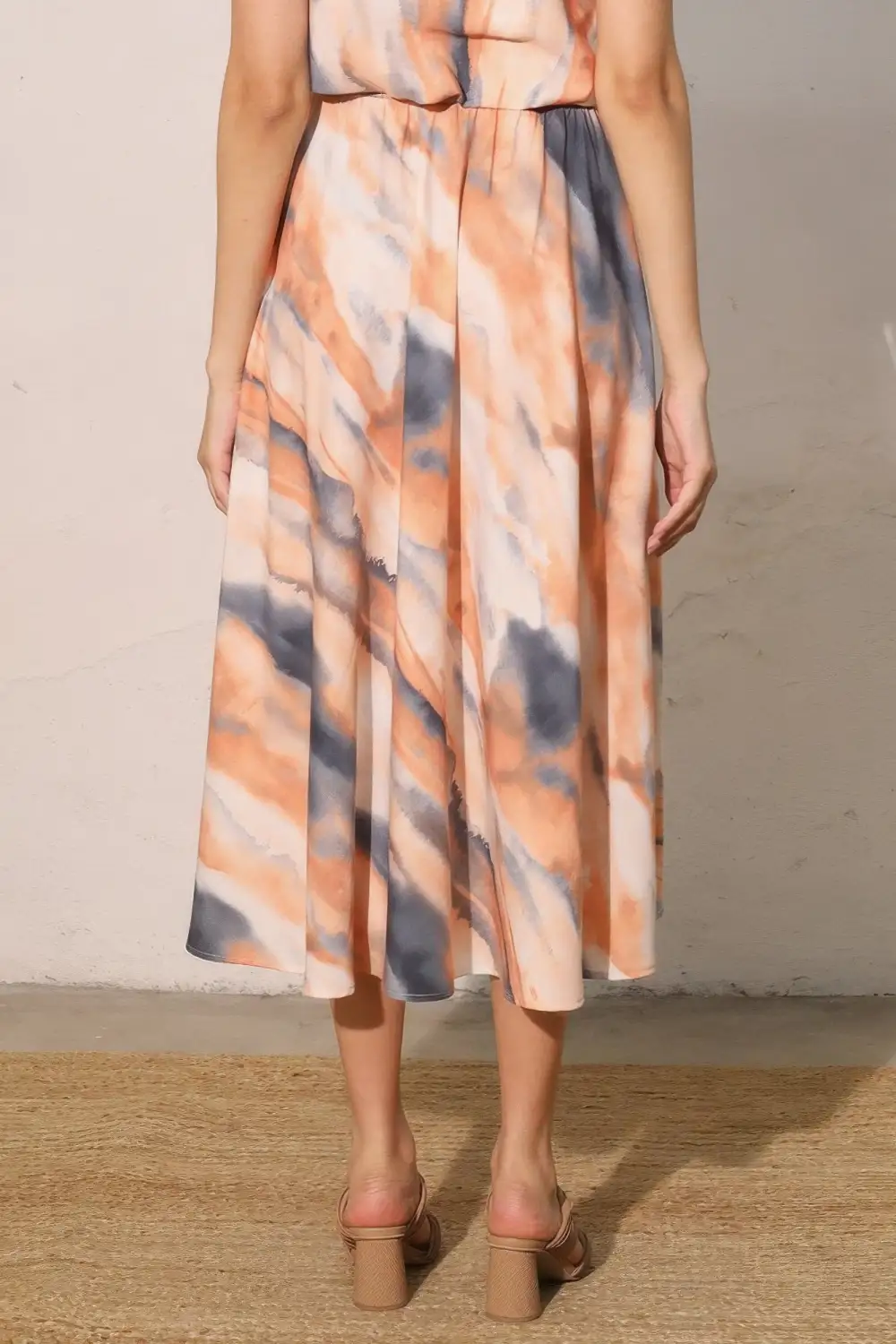 Line Printed Skirt