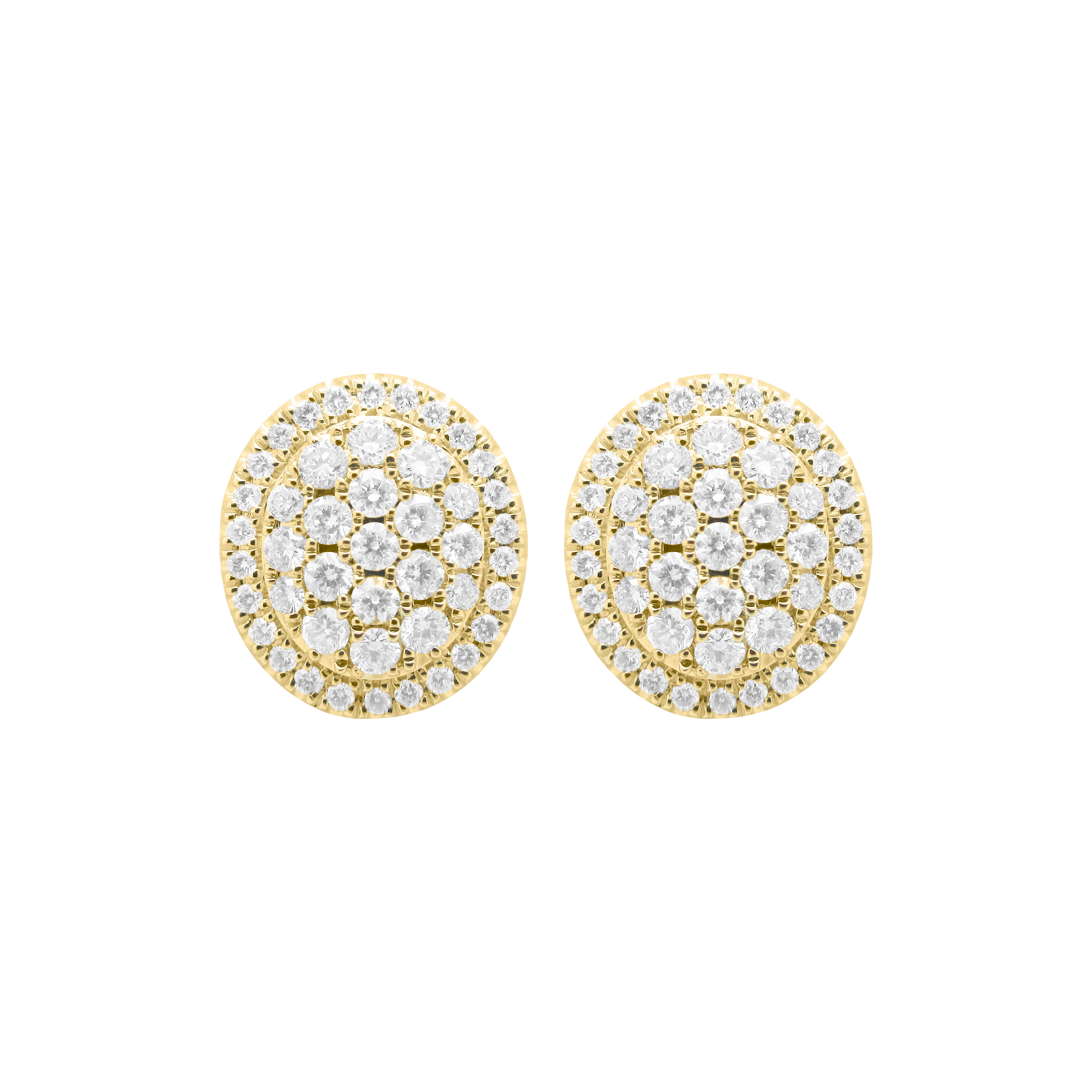 Statement Modern Gem Detail Stud Earrings