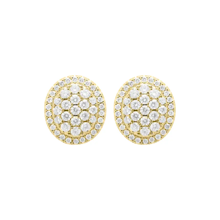 Statement Modern Gem Detail Stud Earrings