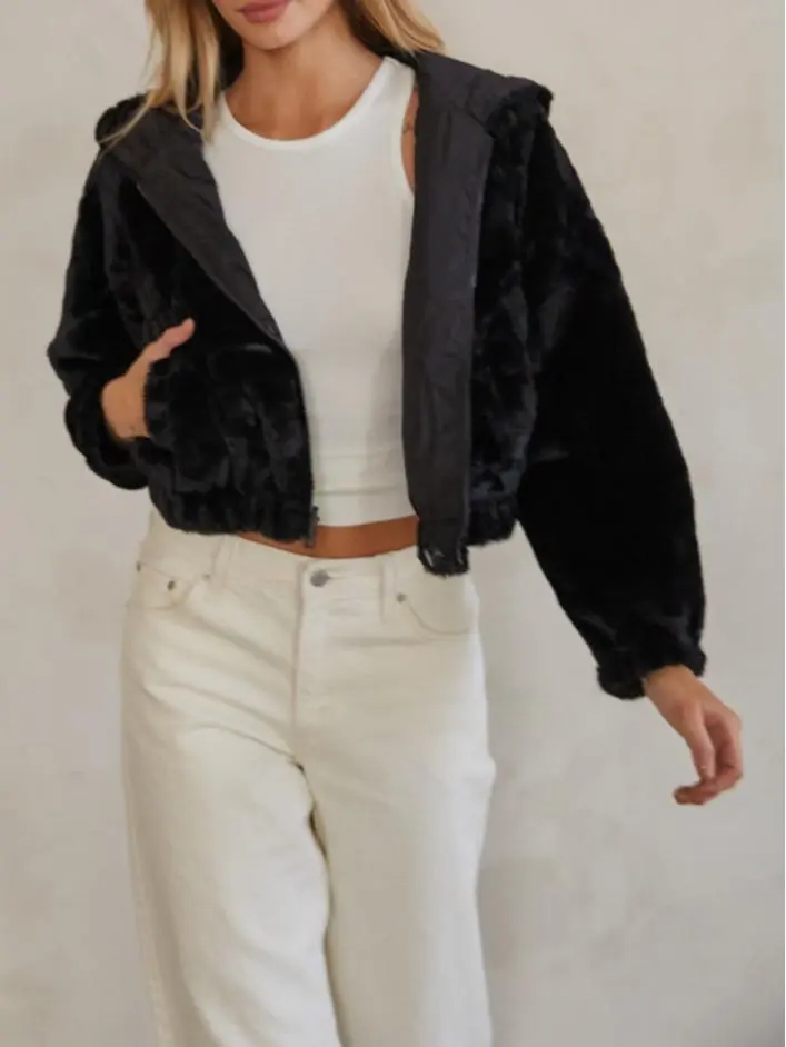 Reversible Faux Fur Jacket