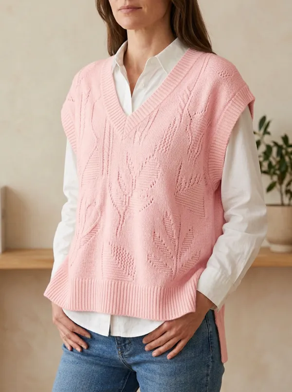 Leaf Sweater Vest