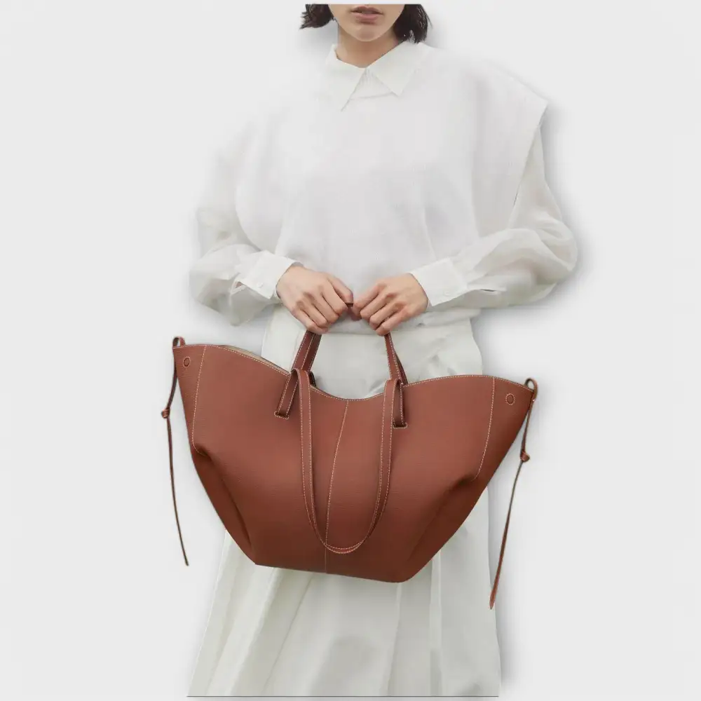 Boxy Twill Handbag