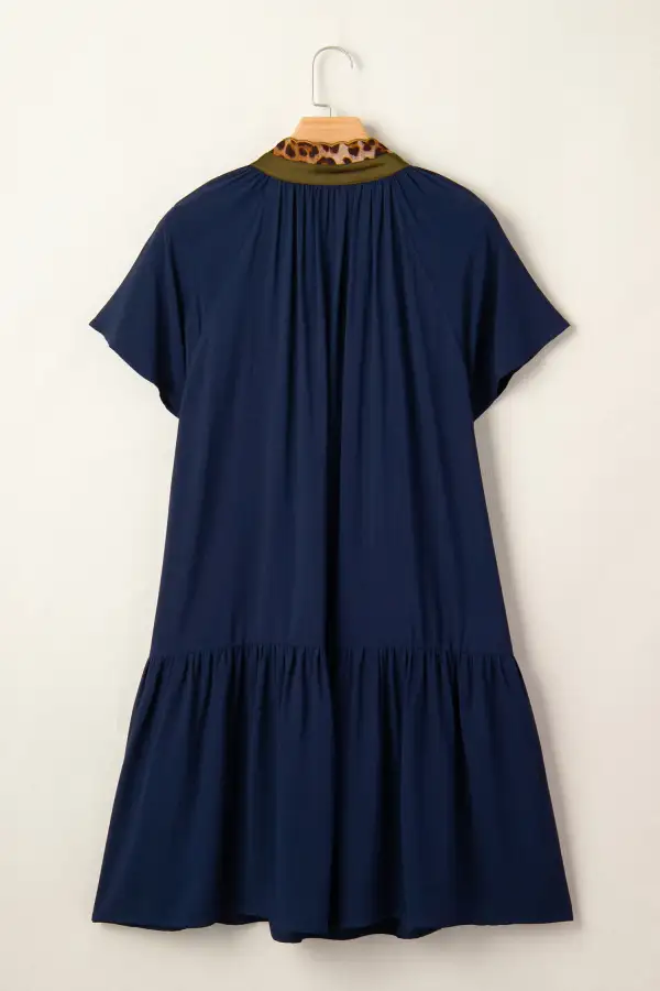 Soft Touch Animal Print Short Sleeve Dress