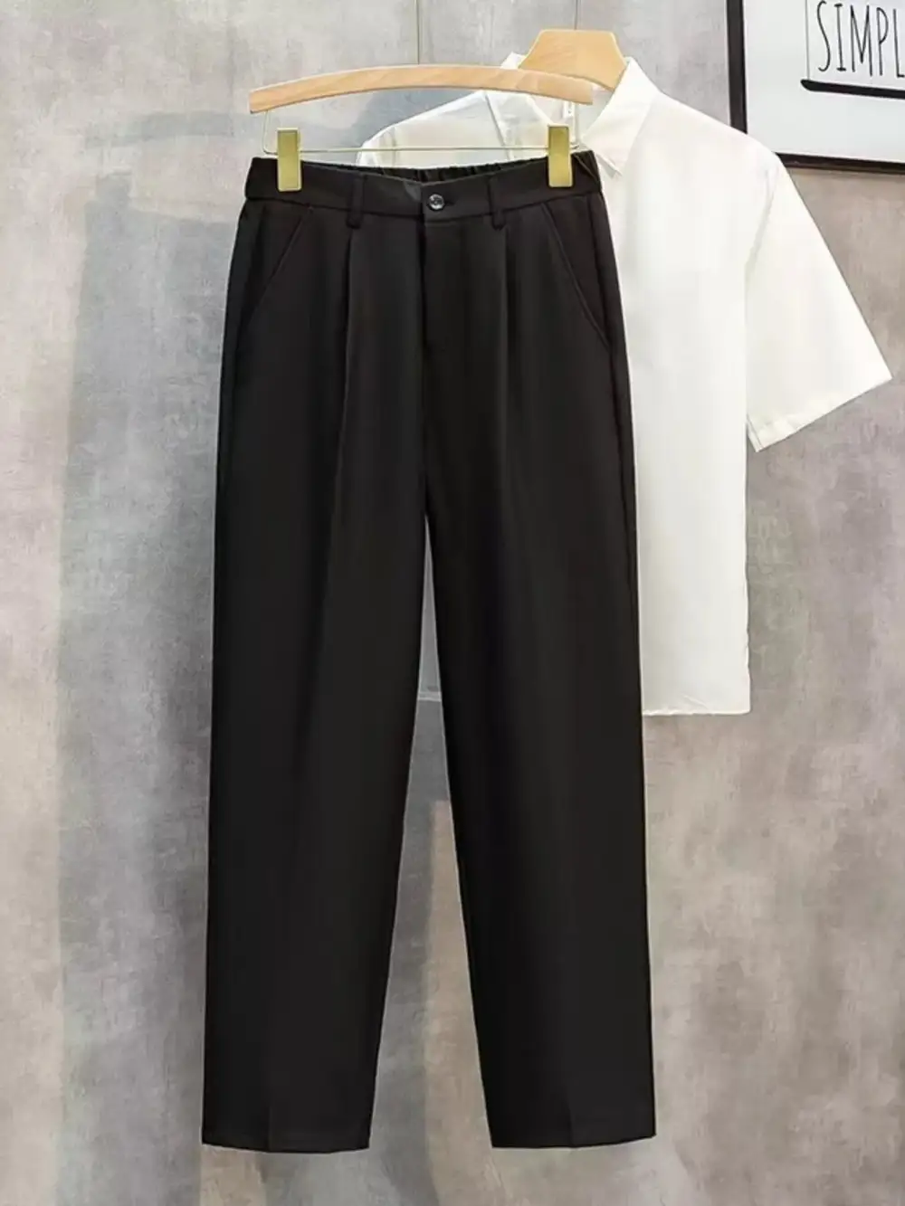 Men's Plus Size Classic Straight Leg Pants