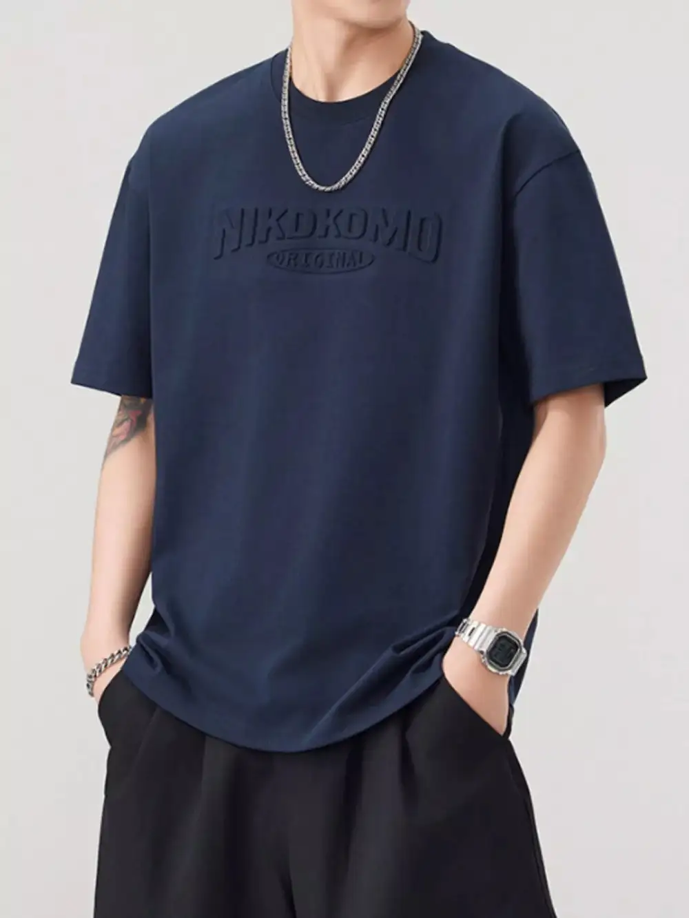 Laid Back Round Neck Short Sleeve T-Shirt