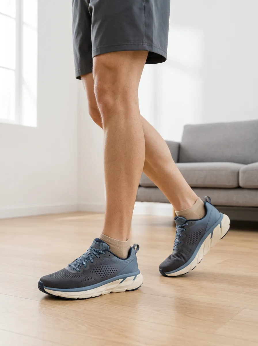 Men's Runner Athletic Running Mesh Printed Sneakers