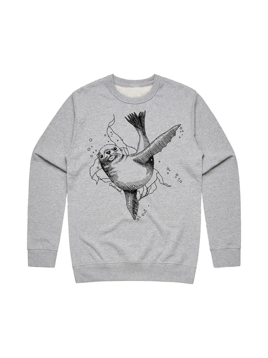 A versatile sports shirt featuring simple sea lion art patterns